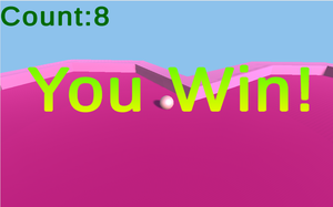 play Roll Game With Winning Screen