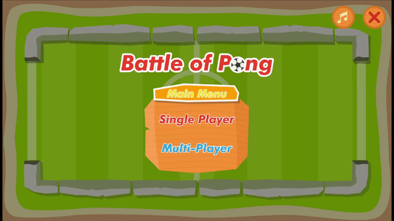play Pong 2D