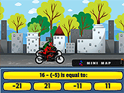 play Bike Racing Math: Integers