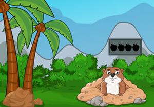 Groundhog Hungry Escape game