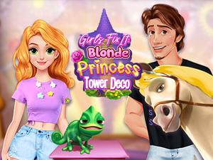 Girls Fix It: Blonde Princess Tower Deco game