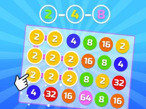 play 2 4 8 Link Identical Numbers
