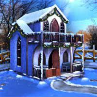 play Enagames-The-Frozen-Sleigh-The-Roof-Escape