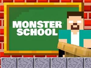play Monster School - Roller Coaster & Parkour