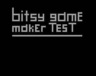 play Bitsy Game Maker Test