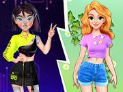 play Princesses Cyber Robot Vs Nature