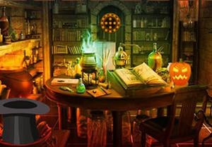 play Halloween Cursed Man Escape
