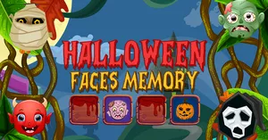 play Halloween Faces Memory
