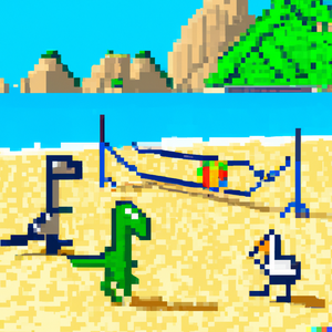 play Beach Bomb Volleyball