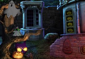 play Halloween Magic Cat Escape