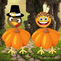 play Big-Emoji Turkey Couple Escape Html5