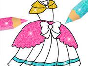 play Glitter Dress Coloring