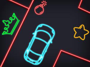 play Neon Car Puzzle