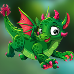 Funny Green Dragon Escape