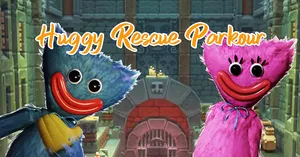 play Huggy Rescue Parkour