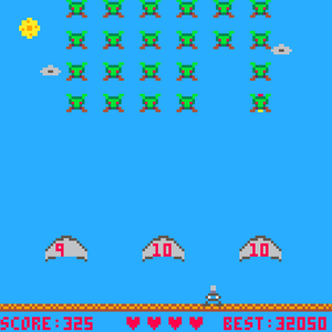 play Aliens Invaders 2