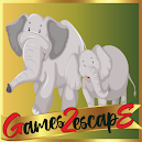 G2E Mommy And Baby Elephants Rescue Html5