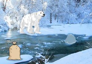 Snow Polar Bear Forest Escape