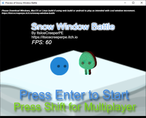 play Snowy Window Battle