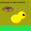 play Duck Run To Get Potato