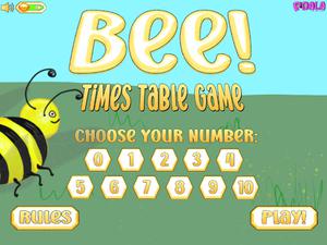 play Bee! Times Table Game