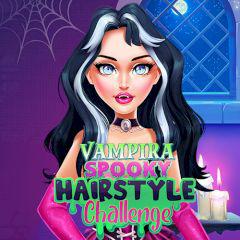play Vampira Spooky Hairstyle Challenge