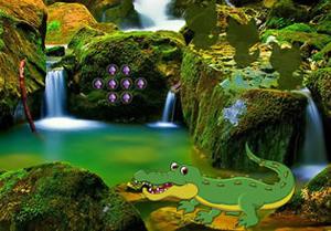 play Crocodile Waterfalls Forest Escape