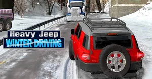 Heavy Jeep Winter Driving