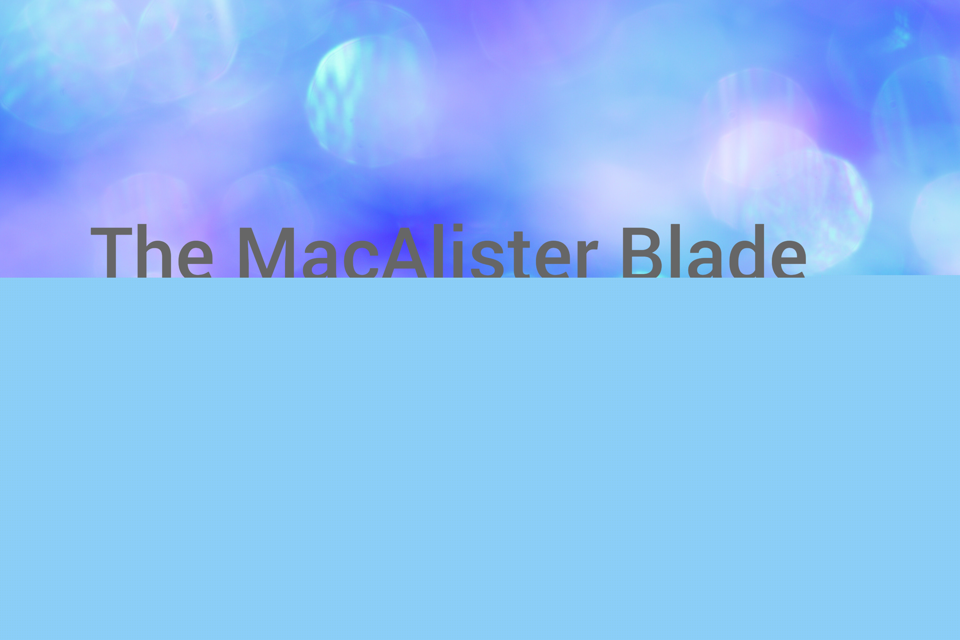 play The Macalister Blade Official Game