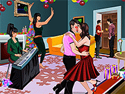 Christmas Eve Kissing game