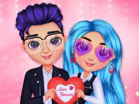 play Valentines Matching Outfits - Free Game At Playpink.Com