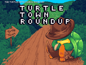 play The Turtle With Cowboy Boots In: Turtle Town Roundup