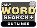 Daily Word Search Plus Outlines Bonus