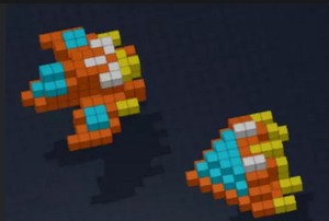 play 3D Pixel Spaceship Game!