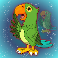 play G2J Clever Green Parrot Escape