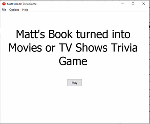 play Matt'S Book Trivia Game