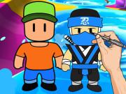play Stumble Guys Coloring Book