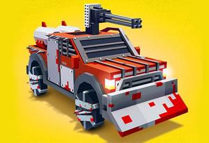 play Zombie Derby Blocky Roads