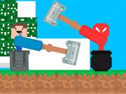 play Stickman Vs Noob Hammer