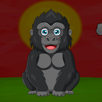 G2J Black Baby Gorilla Escape game