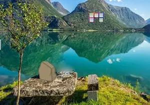 play Mountain Greenery Lake Escape