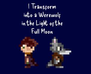 I Transform Into A Wolf In The Light Of The Full Moon.