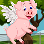 play Cheerful Flying Pig Escape