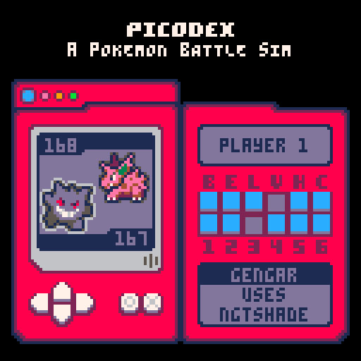 play Picodex - A Pokemon Battle Sim