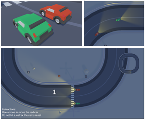 play Racing Car - Human Vs Ai