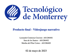 Producto Final - Videojuego Narrativo