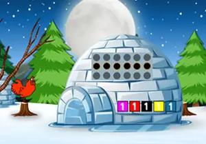 play Snow Wood Cabin Key Escape