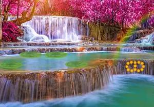 Beautiful Waterfall Forest Escape