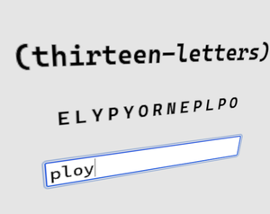 play Thirteen Letters