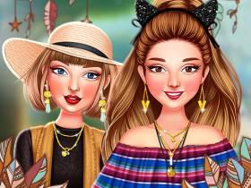 play Celebrity Boho Summer Style - Free Game At Playpink.Com